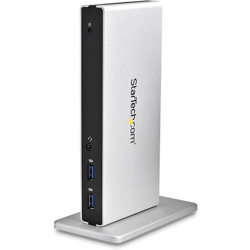 StarTech.com USB 3.0 Docking Station - Compatible with Windows - macOS - Dual DVI Docking Station Supports Dual Monitors - DVI to HDMI and DVI to VGA Adapters Included - USB3SDOCKDD